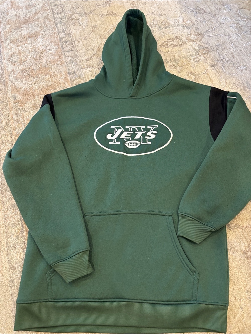 Youth Green Jets Pullover Hoodie Sweatshirt
